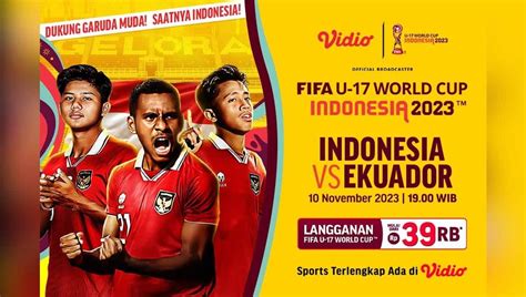 live streaming indonesia vs ekuador